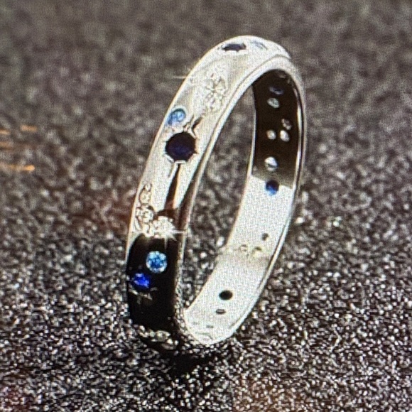 Fashion ring Jewelry - Sun Moon Blue star Fashion Ring